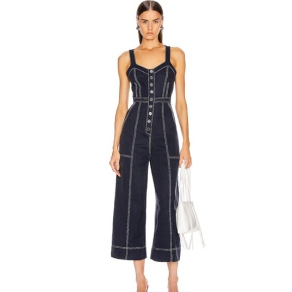 NWT Ulla Johnson Romy Jumpsuit in Midnight - Picture 1 of 4